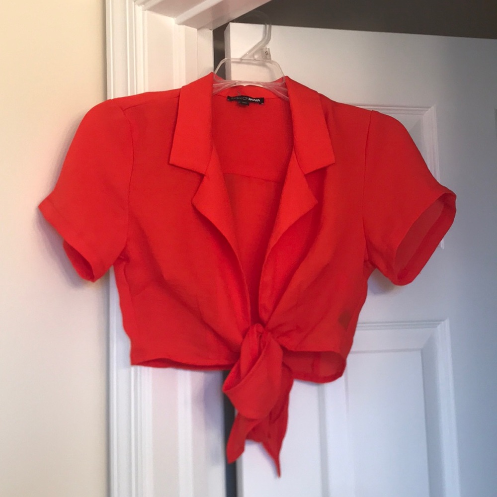 FashionNova Tied Crop Top